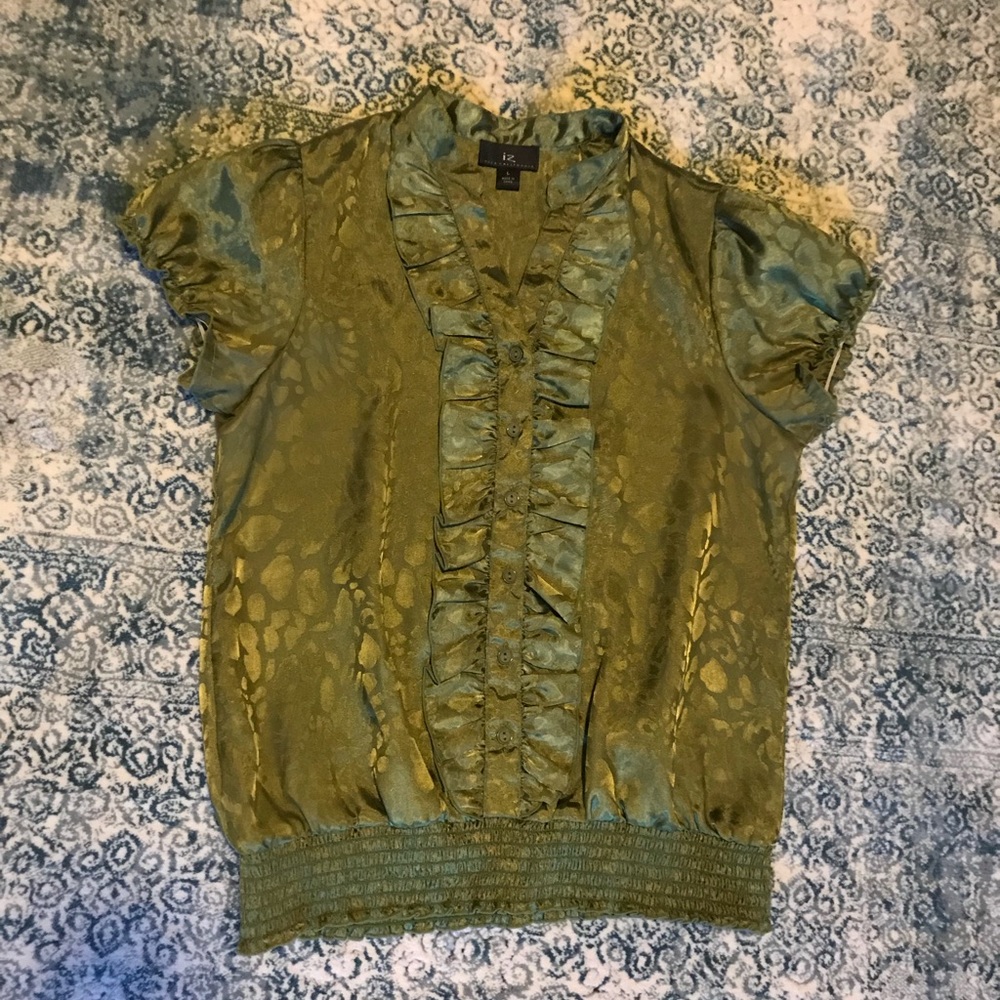Dark green sleeveless top size large